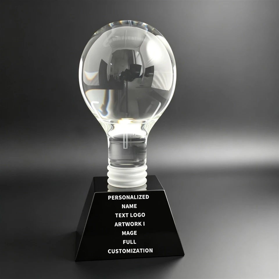 Clear Bulb Black Base Corporate Award suppliers